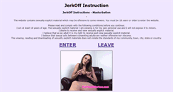 Desktop Screenshot of jerkoff-instruction.com